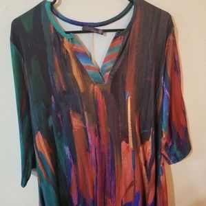 Artsy multicolored top